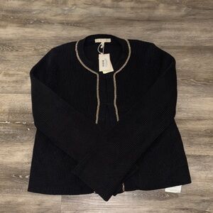 NWT Maje Knit Cardigan with Gold Trim
